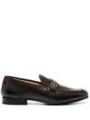 Bally Emblem-plaque leather loafers