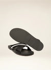 BALLY MEN’S BLACK JAMILO CROSSOVER-STRAPS LEATHER SANDALS