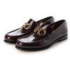 Salvatore Ferragamo Mens Rolo Brown Leather Mocassin