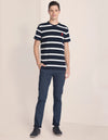 Crew Neck Horizontal Stripe T-Shirt