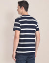 Crew Neck Horizontal Stripe T-Shirt
