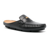 Versace  Leather Slip-On Loafers
